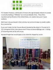 Cast Metallic Firesale - NOW OVER